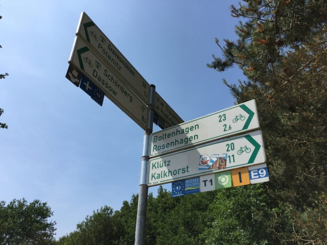 Abzweig EV13 Richtung Polen
