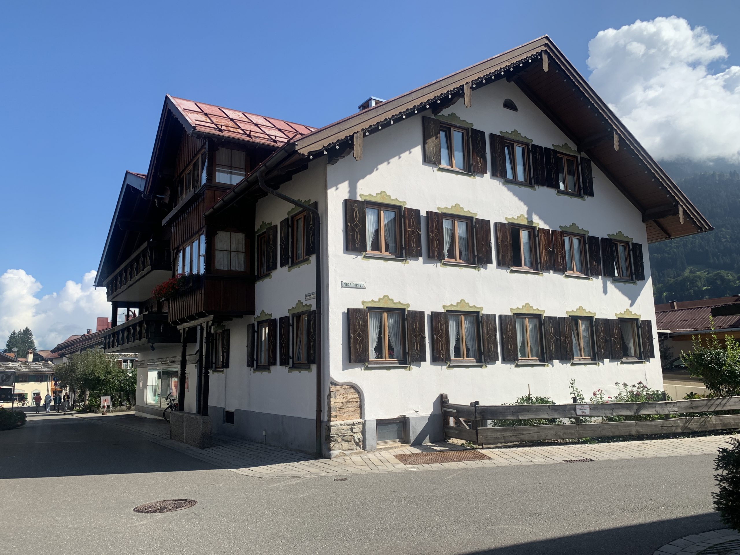 Typisches bayrisches Fachwerkhaus in Oberstdorf